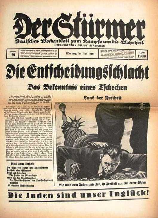 Der Sturmer  May 1939
